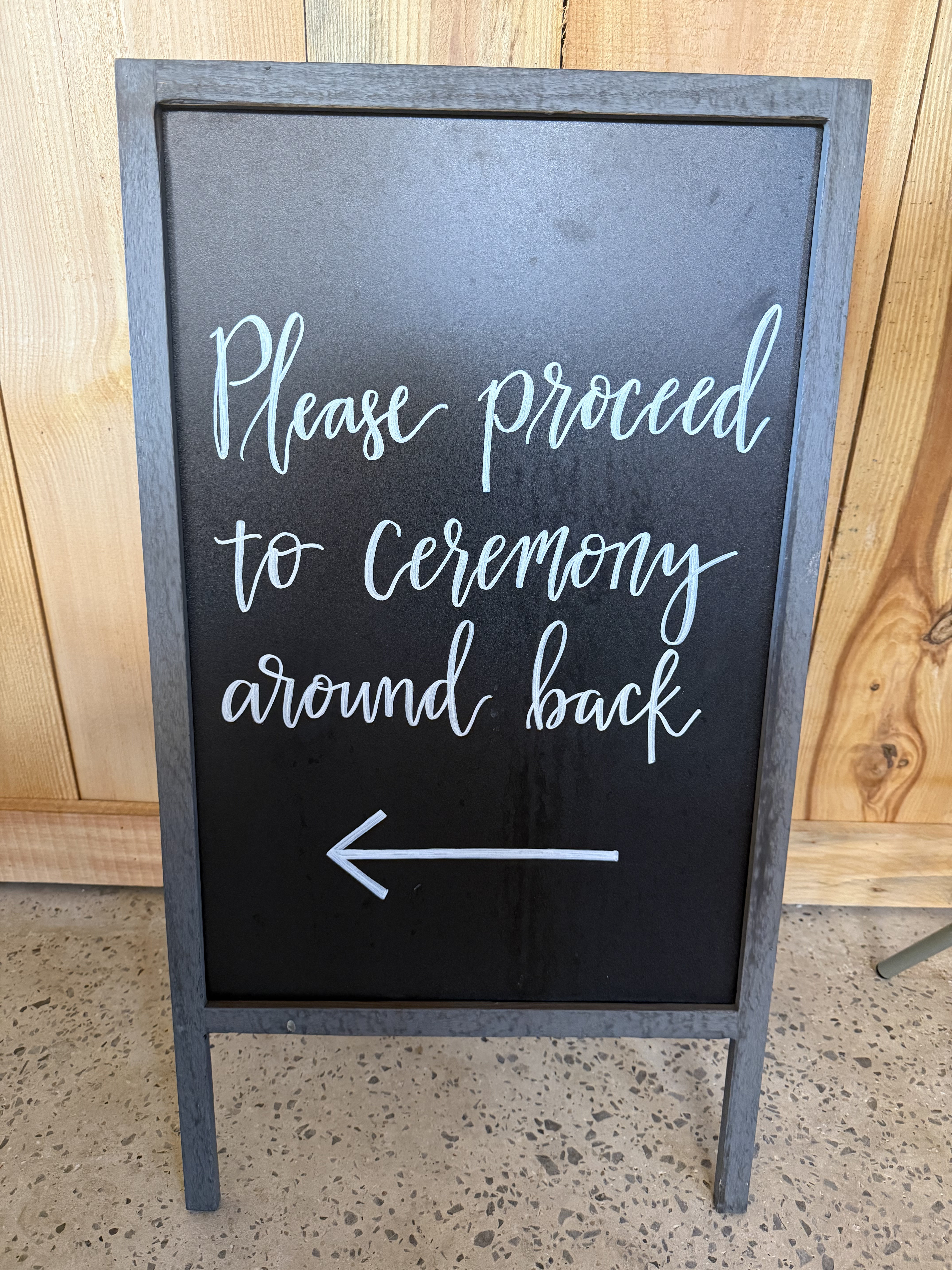 Double Sided Welcome Sign — side 1