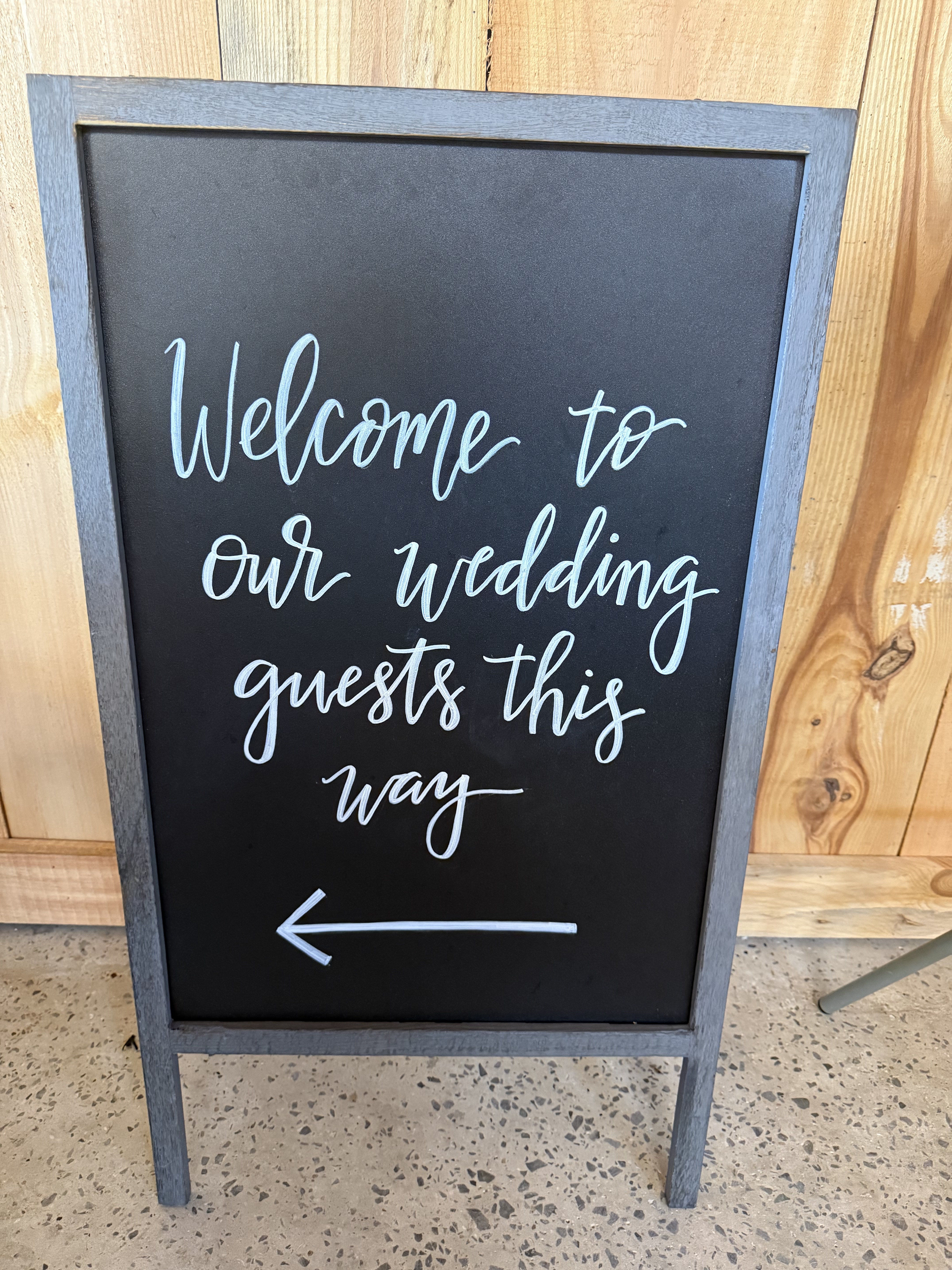 Double Sided Welcome Sign — side 2