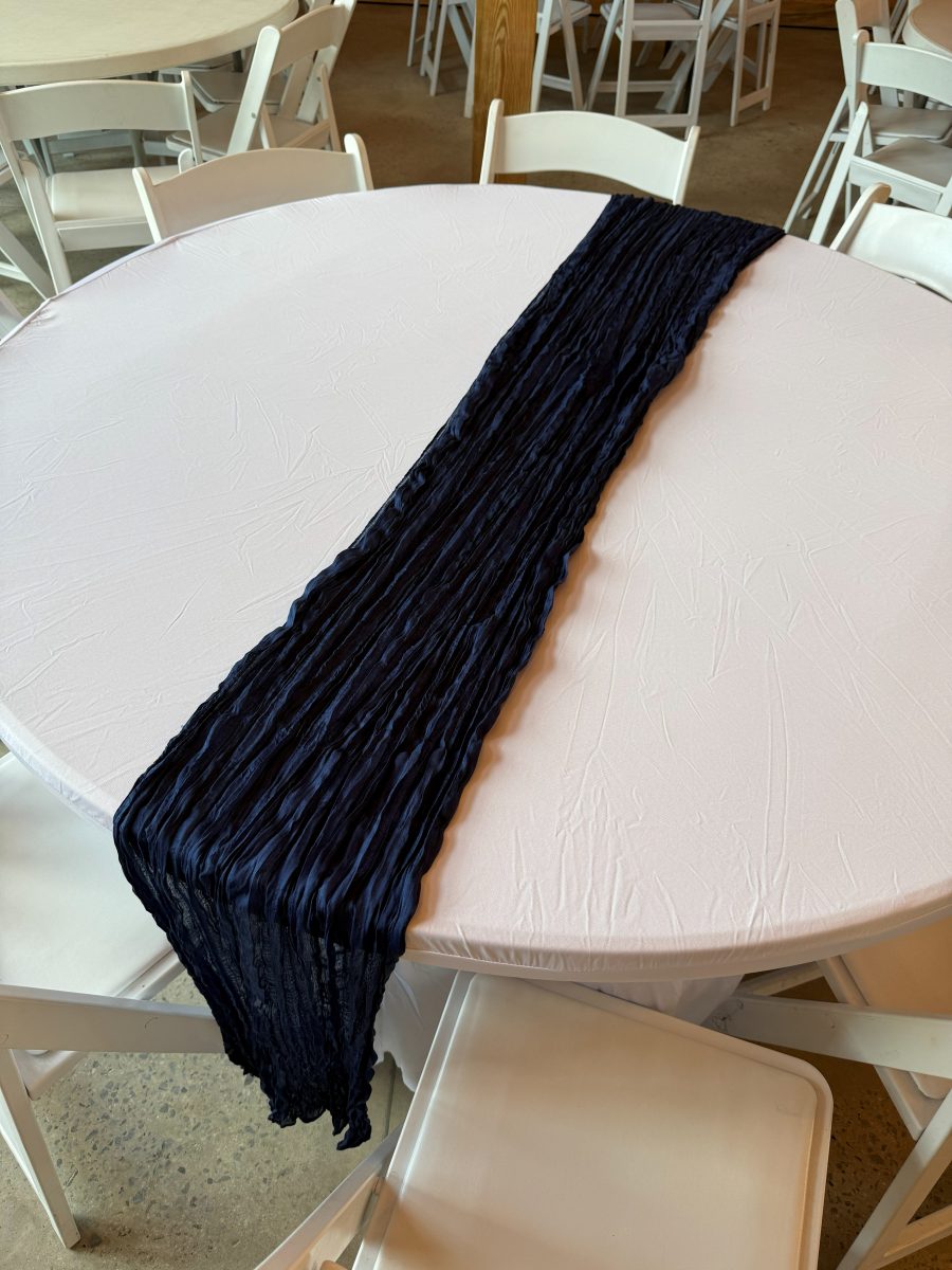 Navy Blue Table Runner — side 1