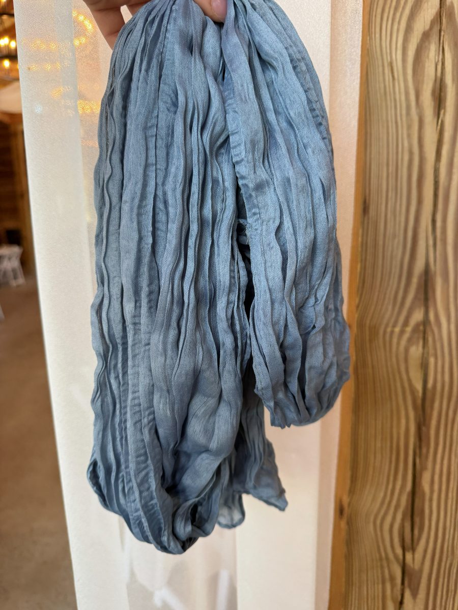 Dusty Blue Table Runner — side 2