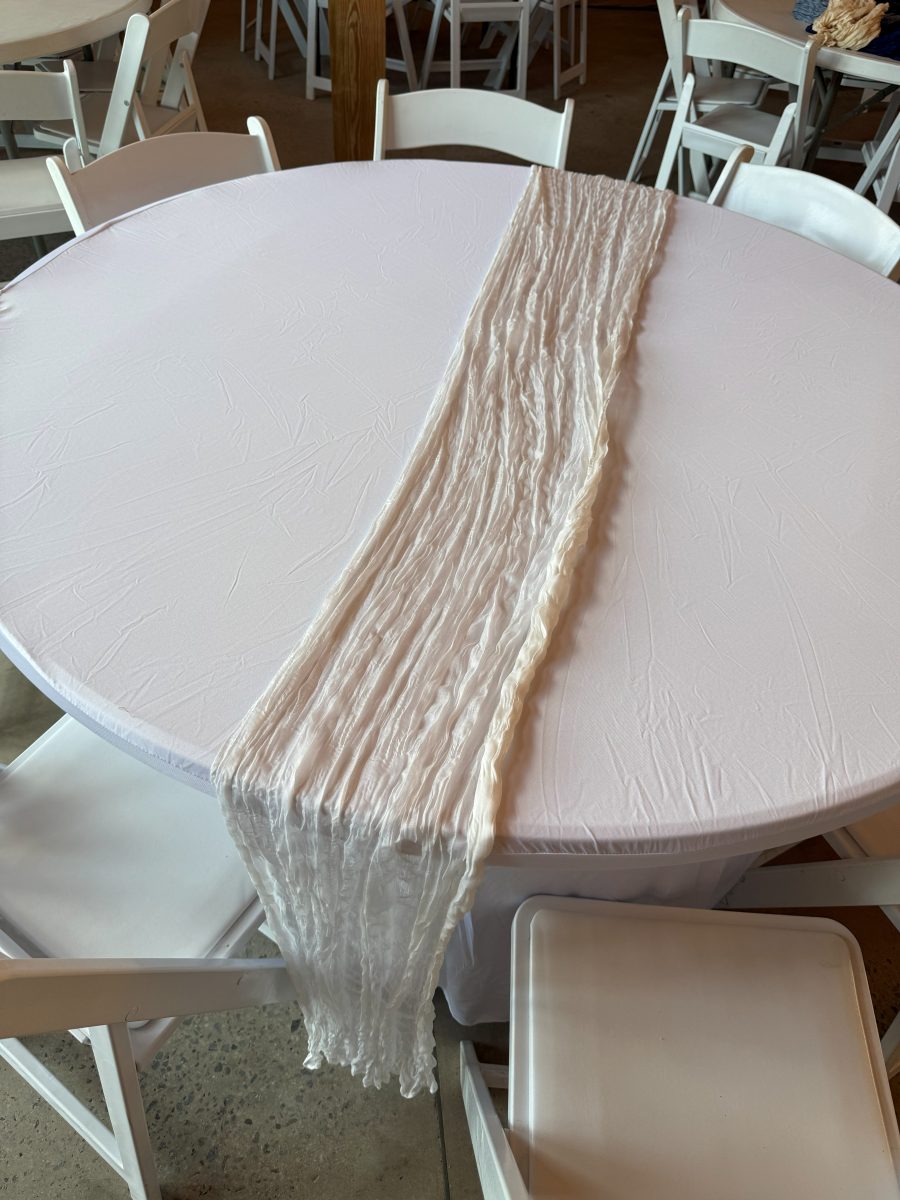 White Table Runner — side 1