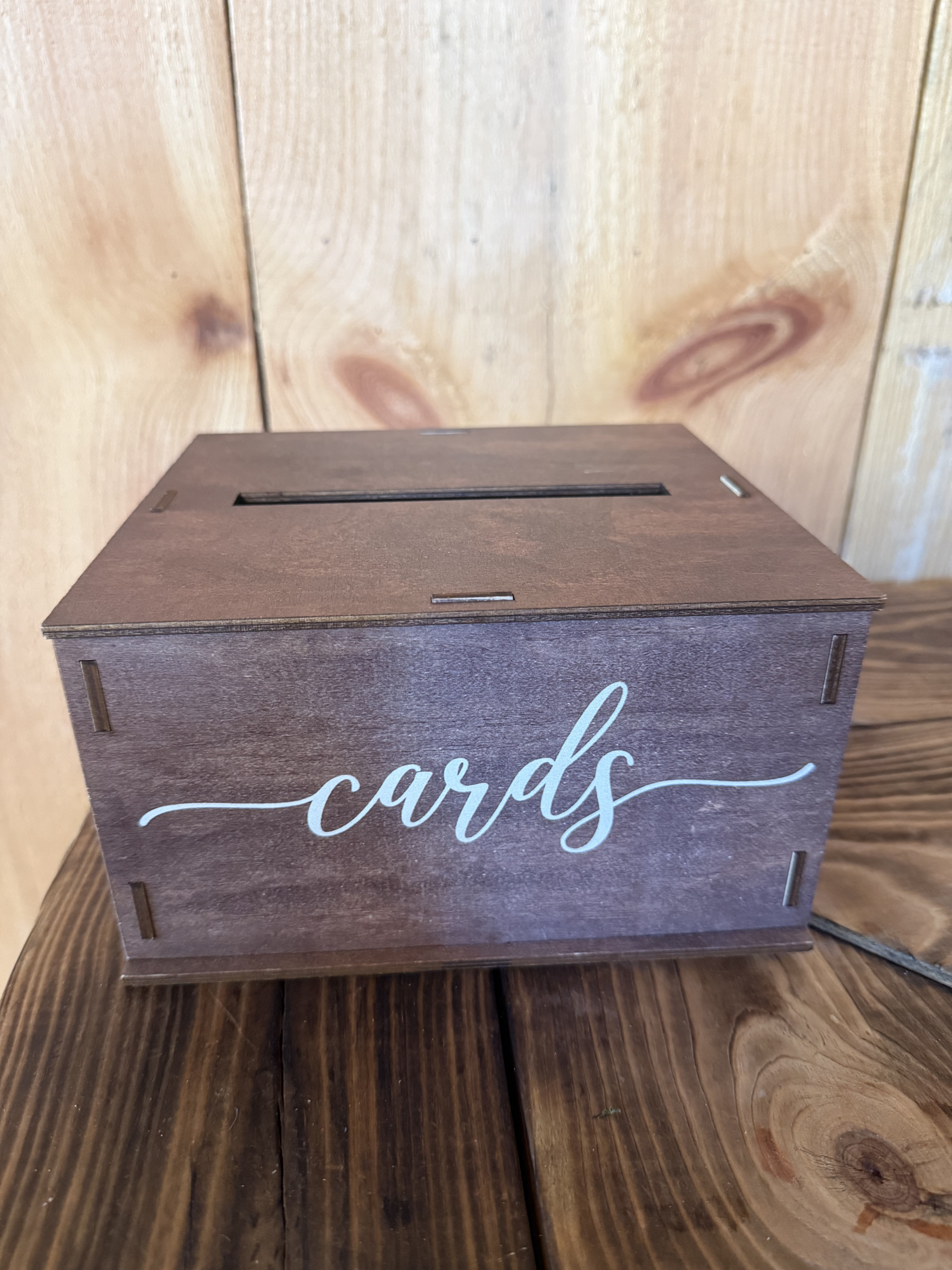 Wood Card Box